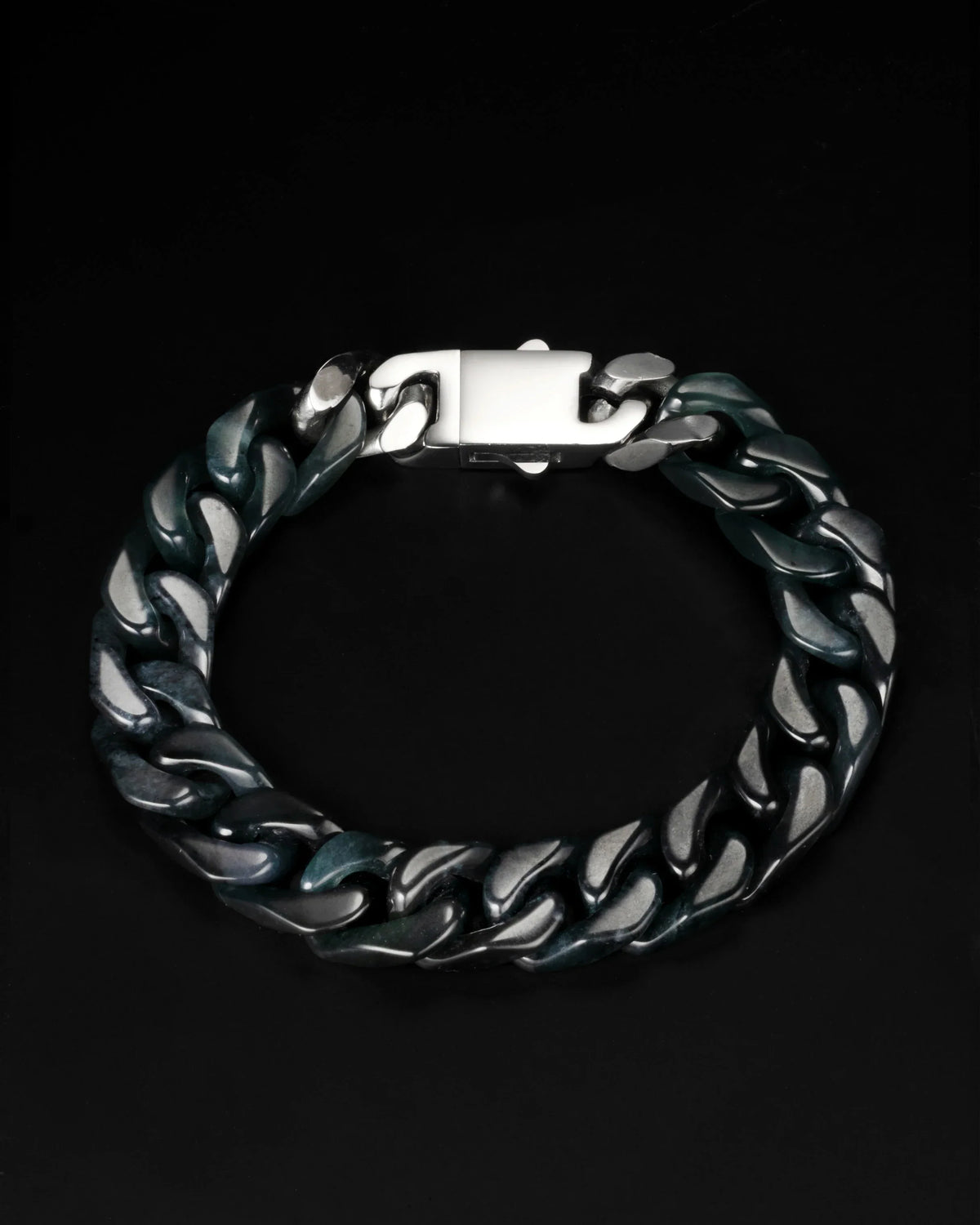 Black jade, hand polished
