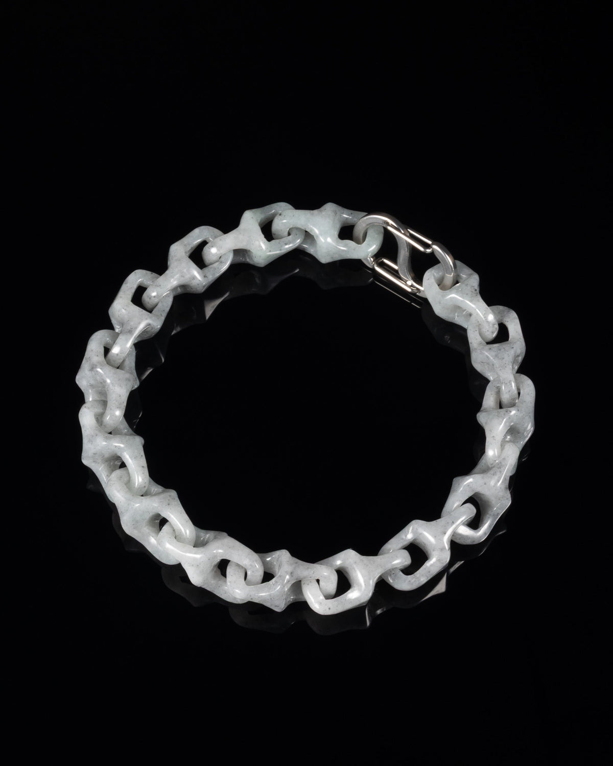 Dragon Spine Bracelet In Grey Jade - Luzari