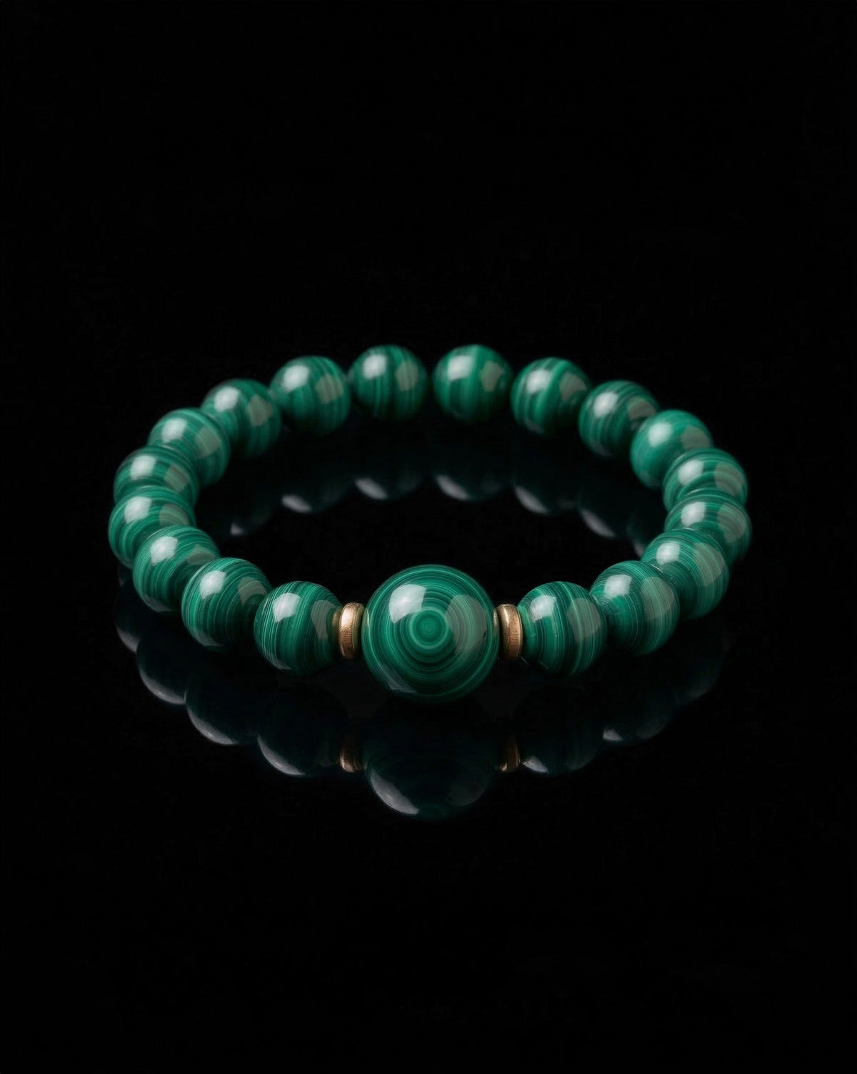 Focal Bead Bracelet In Malachite - Luzari
