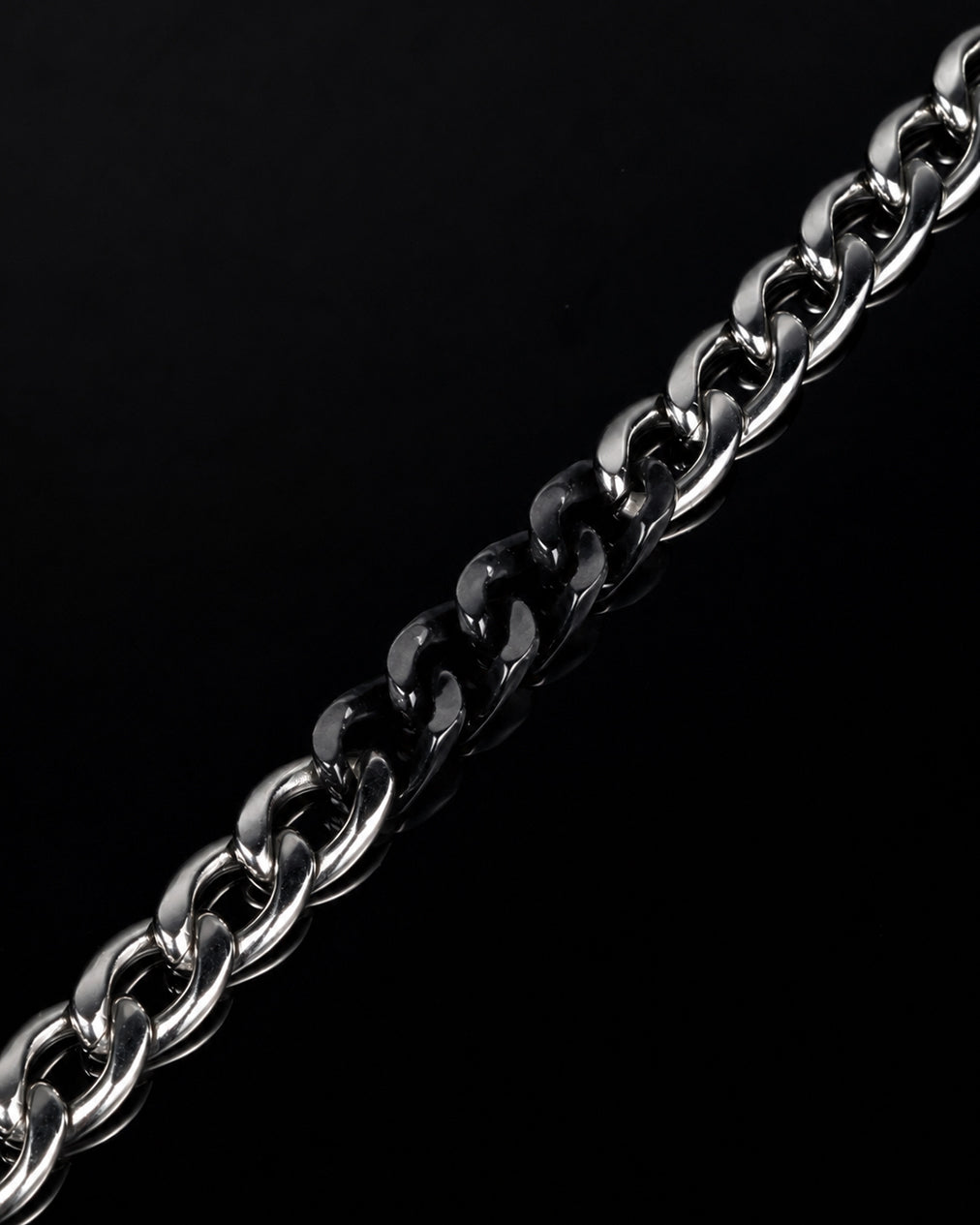 Classic Cuban Chain Bracelet In Mayan Jade With Stainless Steel - Luzari