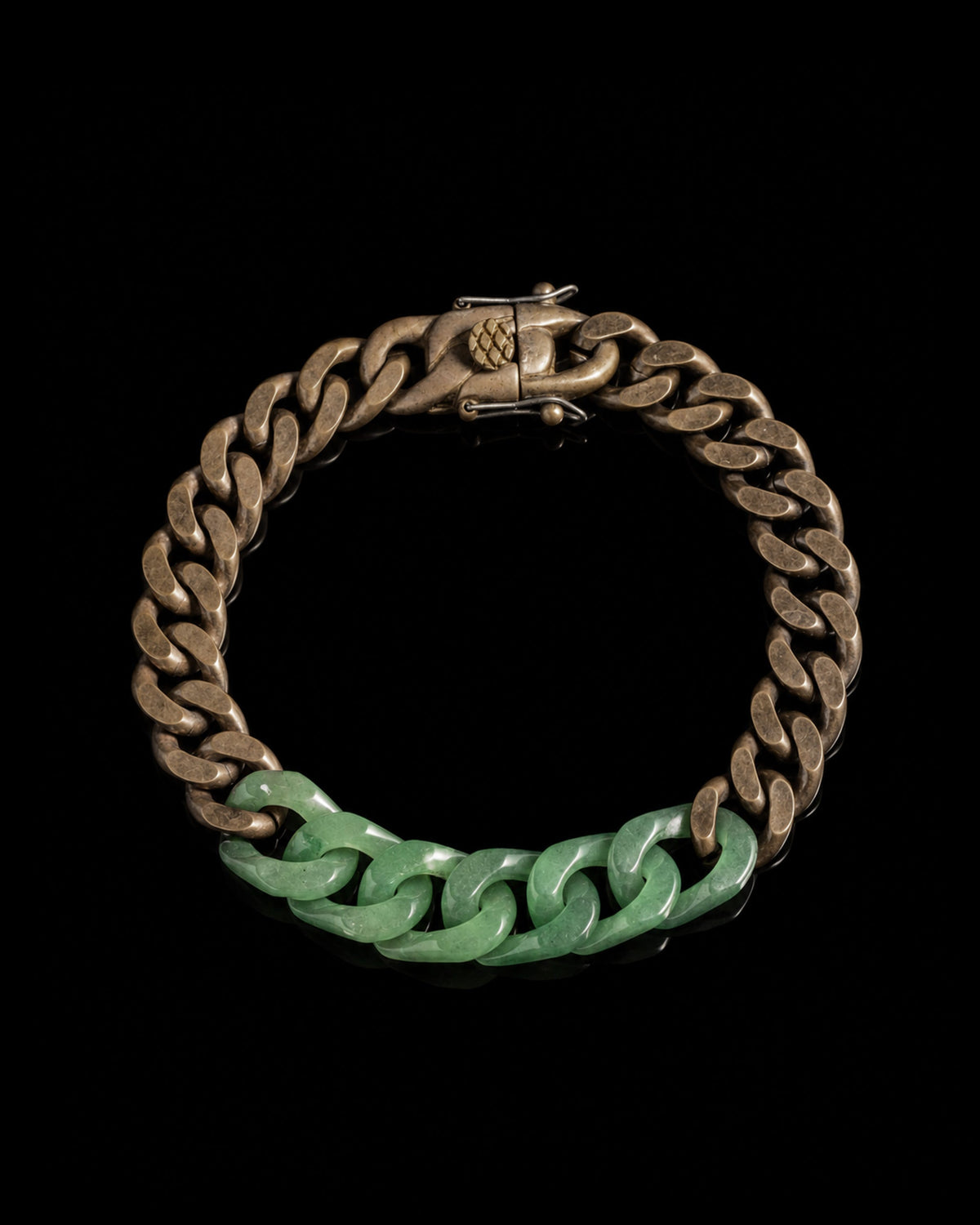 Vintage Style Bracelet In Jade - Luzari