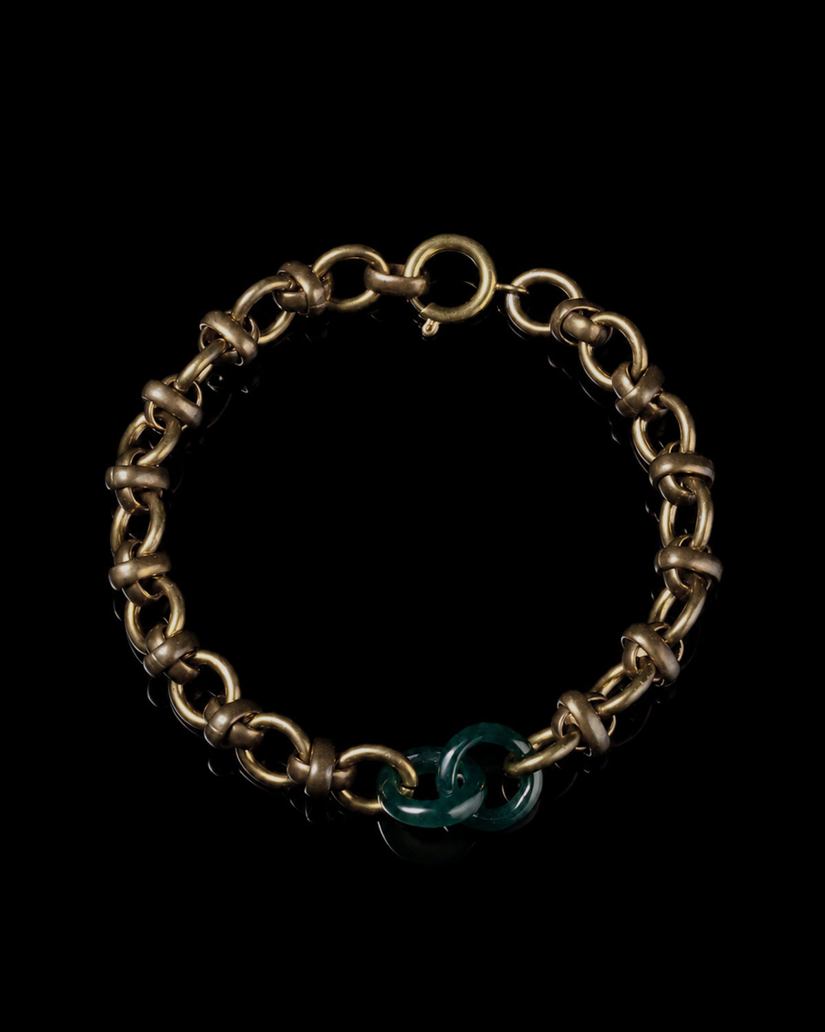 Vintage Style Bracelet In Jade - Luzari