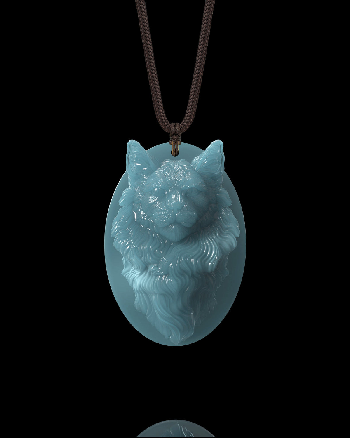 Forest Monarch Pendant In Mayan Blue Jade - Luzari