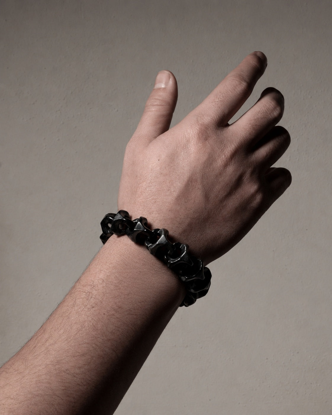 Dragon Spine Bracelet In Black Mayan Jade, product view 9