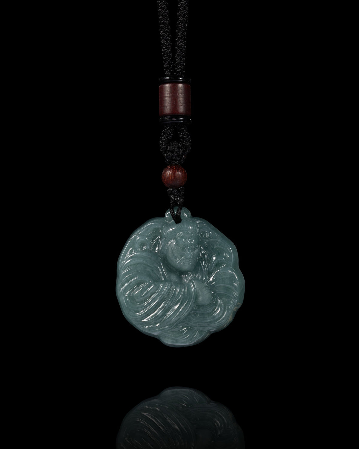 Unyielding Rikishi Pendant In Mayan Blue Jade - Luzari